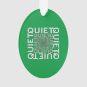 Ruhige Ruhe Ornament (Rückseite)