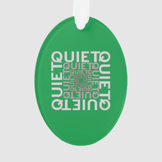 Ruhige Ruhe Ornament (Rückseite)