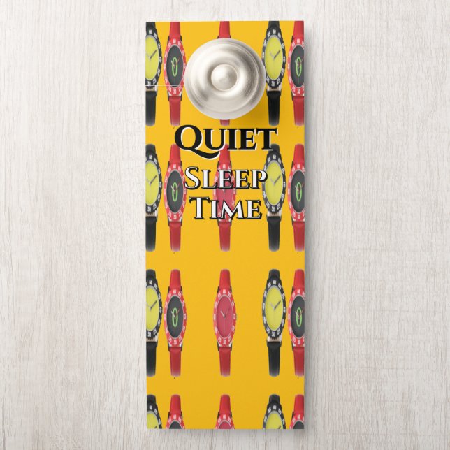 Ruhige Ruhezeit Türanhänger (Auf Knauf)