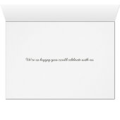 Ruhige rustikale See Evergreens Hochzeit danke (Innenansicht Horizontal (Unten))