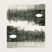 ruhige, rustikale Seen Evergreens Reflexzeit (Außenseite Aufgefaltet)