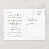 ruhige, rustikale Seen Evergreens Reflexzeit Ankündigungspostkarte (Rückseite)