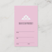 Ruhige Salon-Verabredungs-Visitenkarte Terminkarte (Rückseite)