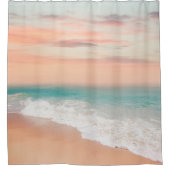 Ruhige Sandstrandlandschaft Duschvorhang (Vorderseite)