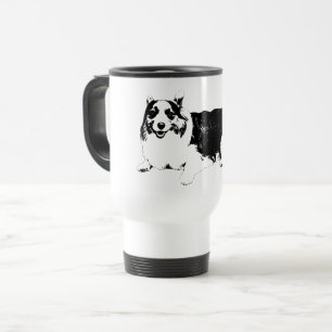 Ruhige Schlucke, Corgi-Lächeln Reisebecher