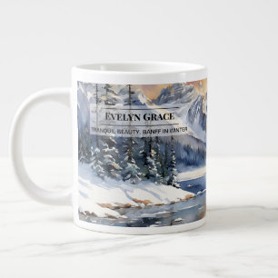Ruhige Schönheit, Banff im Winter – Große Tasse