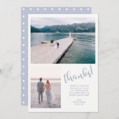 ruhige See | Zwei Fotos Hochzeit Danke (Vorne/Hinten)