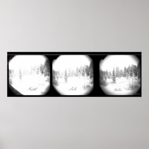 Ruhige Sierra Schneesturm Poster