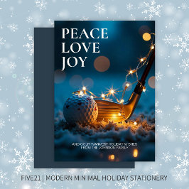 Ruhige Snowy Night Golf Weihnachten