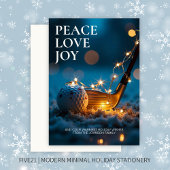 Ruhige Snowy Night Golf Weihnachten