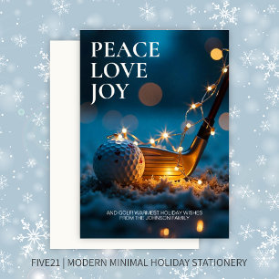 Ruhige Snowy Night Golf Weihnachten