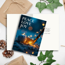 Ruhige Snowy Night Golf Weihnachten