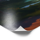 Ruhige Sonnenuntergang Fotodruck (Ecke)