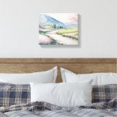 Ruhige Springtime Berglandschaft Leinwanddruck (Insitu (Schlafzimmer))