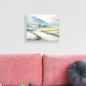 Ruhige Springtime Berglandschaft Leinwanddruck (Insitu (Wohnzimmer))