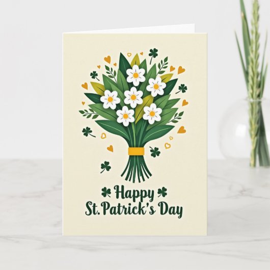 Ruhige St. Patrick's Day Karte (Vorderseite)
