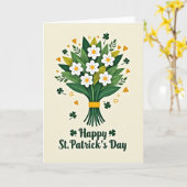 Ruhige St. Patrick's Day Karte (Gelbe Blume)