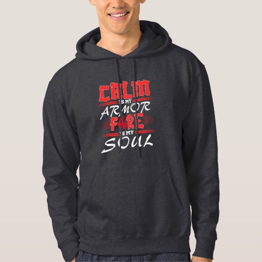 Ruhige Stärke – inspirierendes Zitatdesign  Hoodie (Vorderseite)