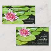 Ruhige Stärke/rosa Teich Lotus Visitenkarte (Vorne/Hinten)