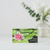 Ruhige Stärke/rosa Teich Lotus Visitenkarte (Stehend Vorderseite)