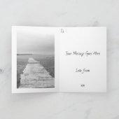 Ruhige Strandpromenade - individuell anpassbare Ka Karte (Innenseite)