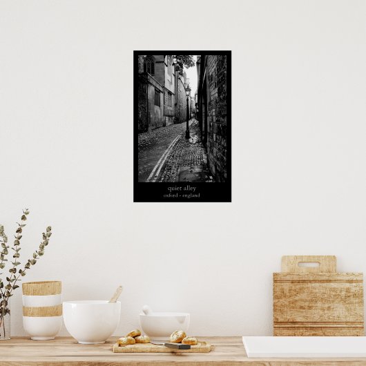 ruhige Straße Poster (Küche)