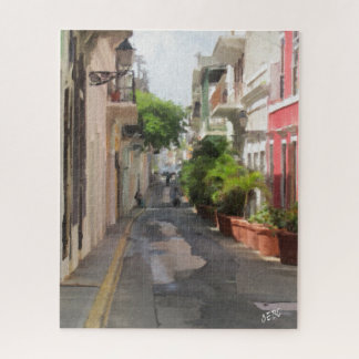 Ruhige Straße von San Juan Puerto Rico Puzzle