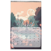 Ruhige Szenen 2025 Kalender (Mär 2027)