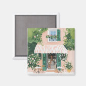 Ruhige Terrasse in Rom Magnet (Vorderseite/Rückseite)