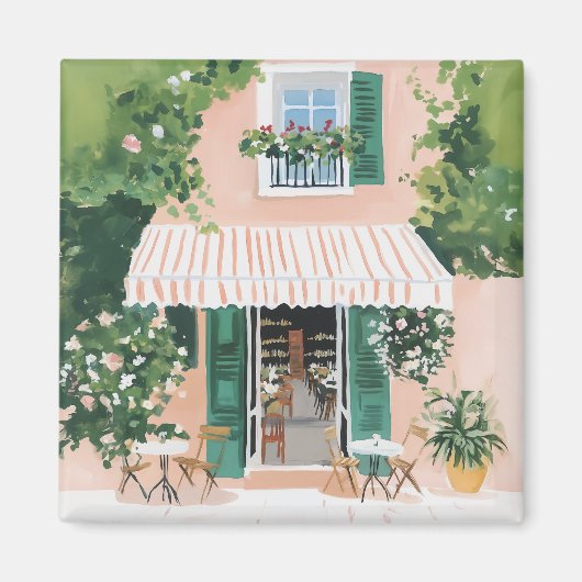 Ruhige Terrasse in Rom Magnet (Vorne)