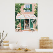 Ruhige Terrasse in Rom Poster (Küche)