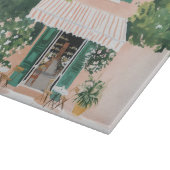 Ruhige Terrasse in Rom Schneidebrett (Ecke)