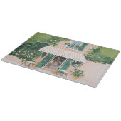 Ruhige Terrasse in Rom Schneidebrett (Ecke)