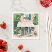 Ruhige Terrasse in Rom Serviette (Beispiel)