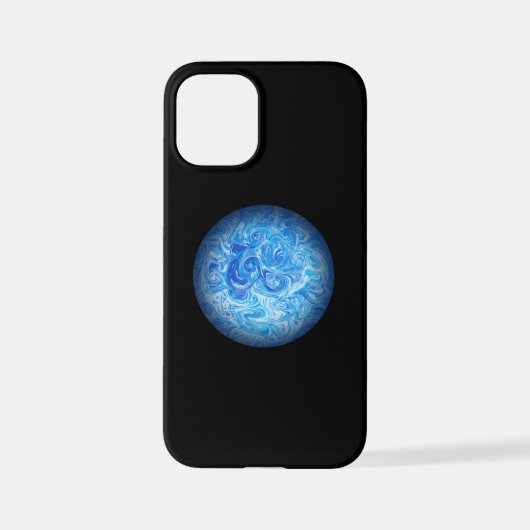 Ruhige Tide Fluid Art Phone Case iPhone 12 Mini Hülle (Rückseite)