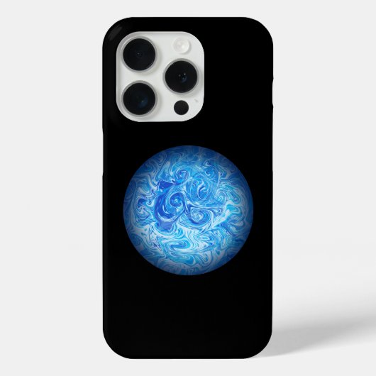 Ruhige Tide Fluid Art Phone Case iPhone 15 Pro (Rückseite)
