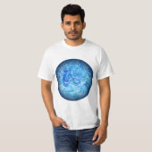 Ruhige Tide Fluid Art T-Shirt (Vorne ganz)