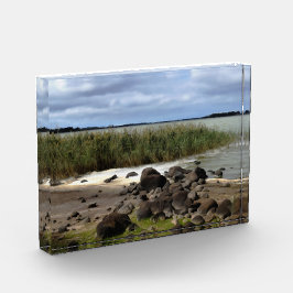 Ruhige Ufer des Lake Bolac Fotoblock