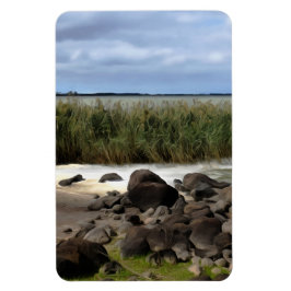Ruhige Ufer des Lake Bolac Magnet