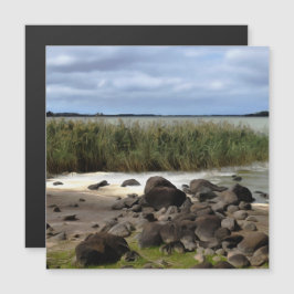 Ruhige Ufer des Lake Bolac Magntic Card Magnetkarte