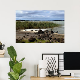 Ruhige Ufer des Lake Bolac Poster