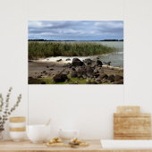 Ruhige Ufer des Lake Bolac Poster (Küche)