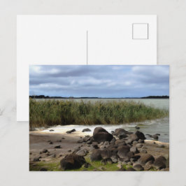 Ruhige Ufer des Lake Bolac Postkarte