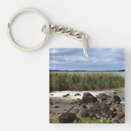 Ruhige Ufer des Lake Bolac Schlüsselanhänger