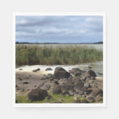 Ruhige Ufer des Lake Bolac Serviette (Vorderseite)