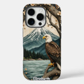 Ruhige Uhr: Adler am Bergsee Case-Mate iPhone Hülle (Rückseite)