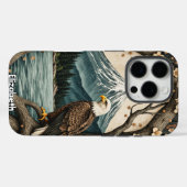 Ruhige Uhr: Adler am Bergsee Case-Mate iPhone Hülle (Rückseite (Horizontal))