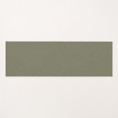 Ruhige und einfache olivgrüne texturierte Hintergr Yogamatte (Vorderseite (Horizontal))