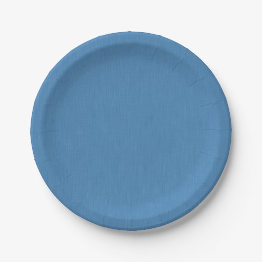 Ruhige und einfache, texturierte blaue Hintergrund Pappteller (Vorderseite)