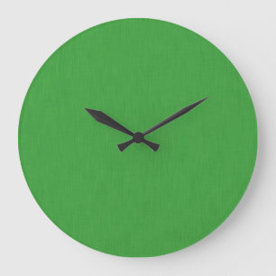 Ruhige und einfache visuelle grüne texturierte Hin Große Wanduhr
